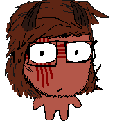 feraljak, soyak, fun sized feraljak, fun sized namefags, 1soyjak, black eyes, brown hair, closed mouth, confused, front view