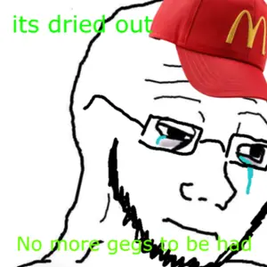 soyak, its over, 1soyjak, bald, black eyes, black hair, closed mouth, crying, frown, glasses