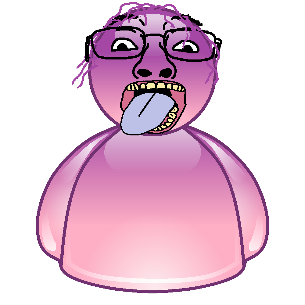 label, bernd, troonjak, frutiger aero icons, 1soyjak, ack, arm, blue tongue, front view, frutiger aero