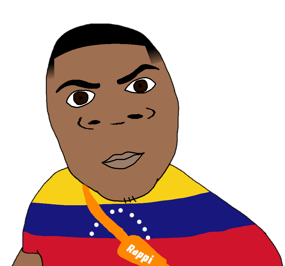 frenchjak, big lips, big nose, brown skin, caribbean, closed mouth, front view, hair, half body, lips