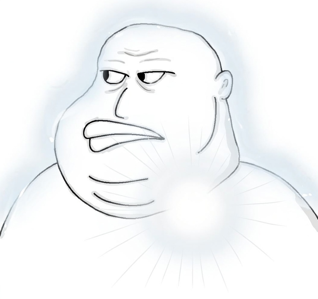 meximutt, dollar store meximutt, angry, bald, chin, closed mouth, ear, fat, fatfuck, frown
