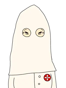 Asian girl cosplaying the KKK.png