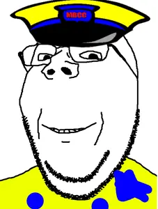 gapejak, wholesome soyjak, cap, clothes, glasses, hat, looking at you, mbcc, nose, smile