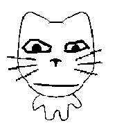 feraljak, markiplier soyjak, fun sized feraljak, pliermeowjak, animal, bald, black eyes, cat, cat ears, closed mouth