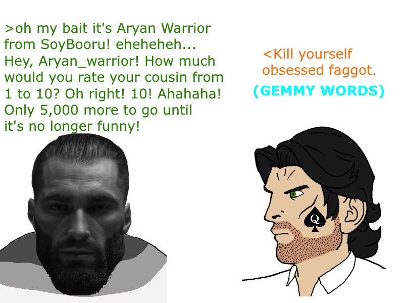 gigachad, bernd, pajeetjak, engineer, 2soyjaks, angry, beard, black eyes, black hair, closed mouth