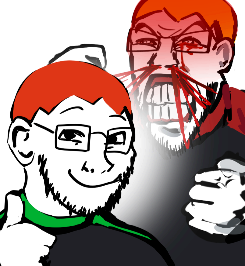 shemmysloota, nate higgers, sean, soyak, natejak, 2soyjaks, black eyes, bleeding, bleeding eyes, blonde hair