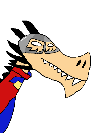 peacemaker, dragonjak, 1soyjak, animal, antihero, closed mouth, clothes, dragon, dragonjak won, hat