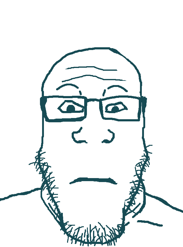 markiplier soyjak, neutralplier, 1soyjak, background, bald, black eyes, closed mouth, dark, dark mode, front view