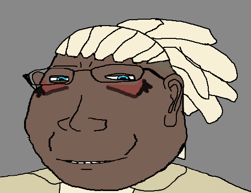 gapejak, massjak, soyjourn, wholesome soyjak, aryan, 1soyjak, a10 eyes, black skin, blonde hair, blue eyes