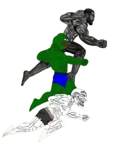 Gigachad Pepe and Trollface.png