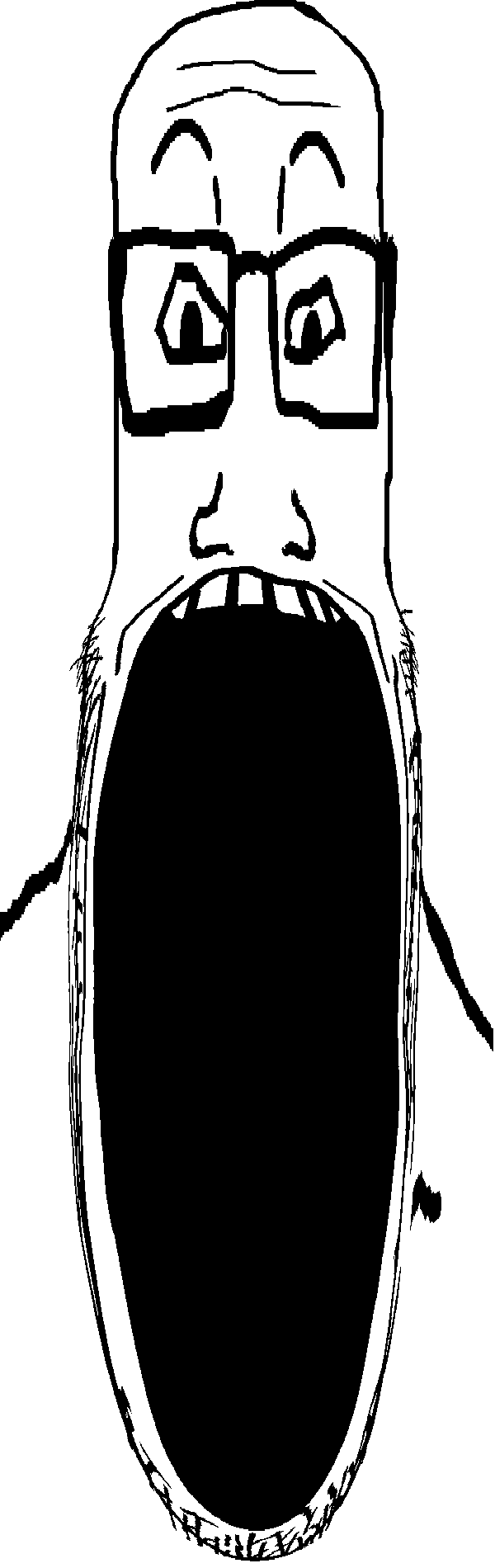 markiplier soyjak, longplier, 1soyjak, bald, distorted, eyebrows, front view, glasses, monochrome, nose