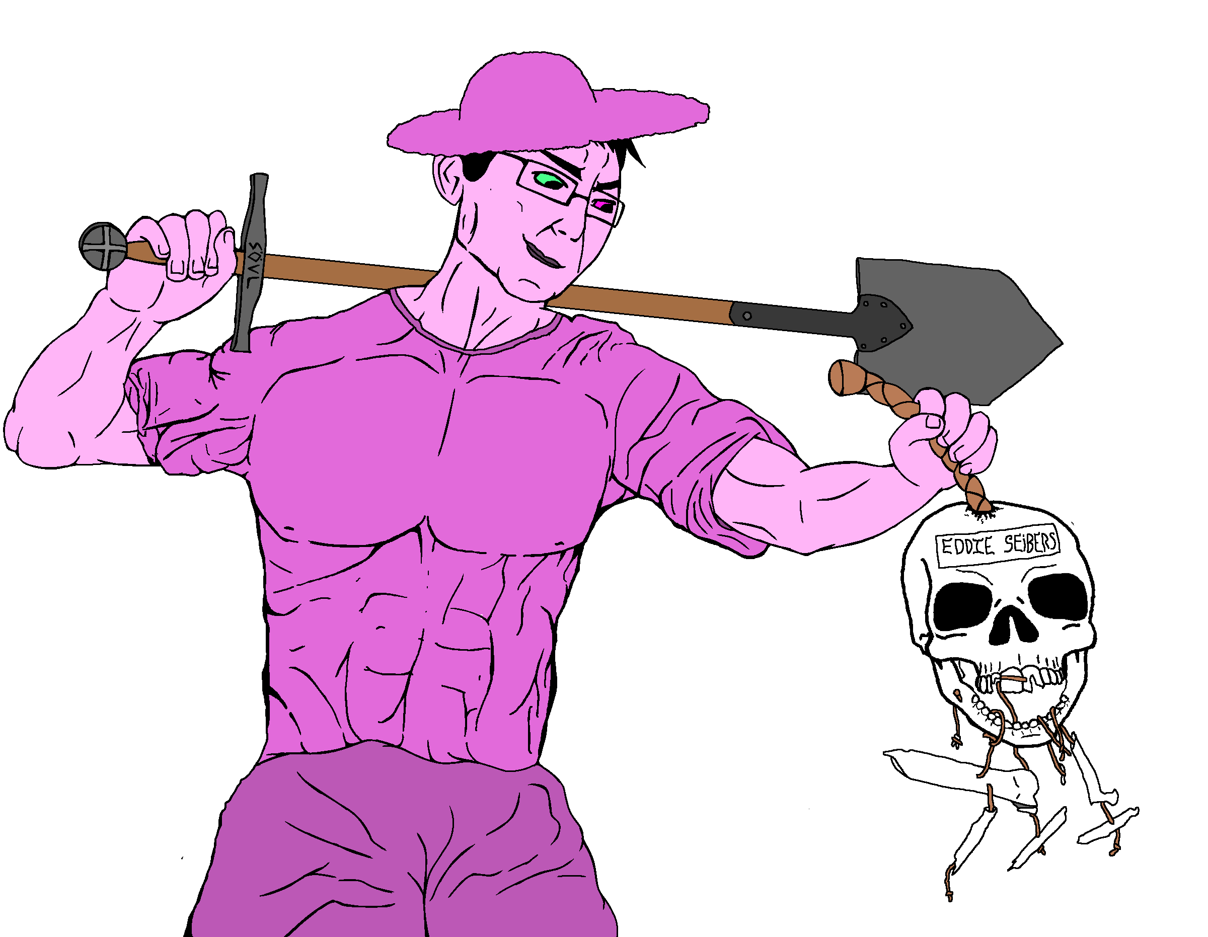 chudjak, feraljak, skeletonjak, 1soyjak, anarcho-capitalism, ancap, black hair, buff, chibi reviews' brother, eddie shawn seibers