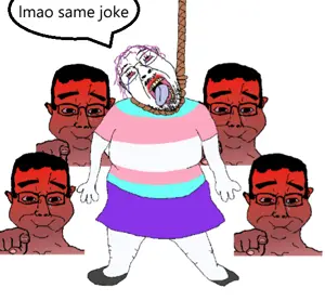 bernd, chudjak, chudjak front, troonjak, crying, fat, front view, glasses, gradient skin, hair
