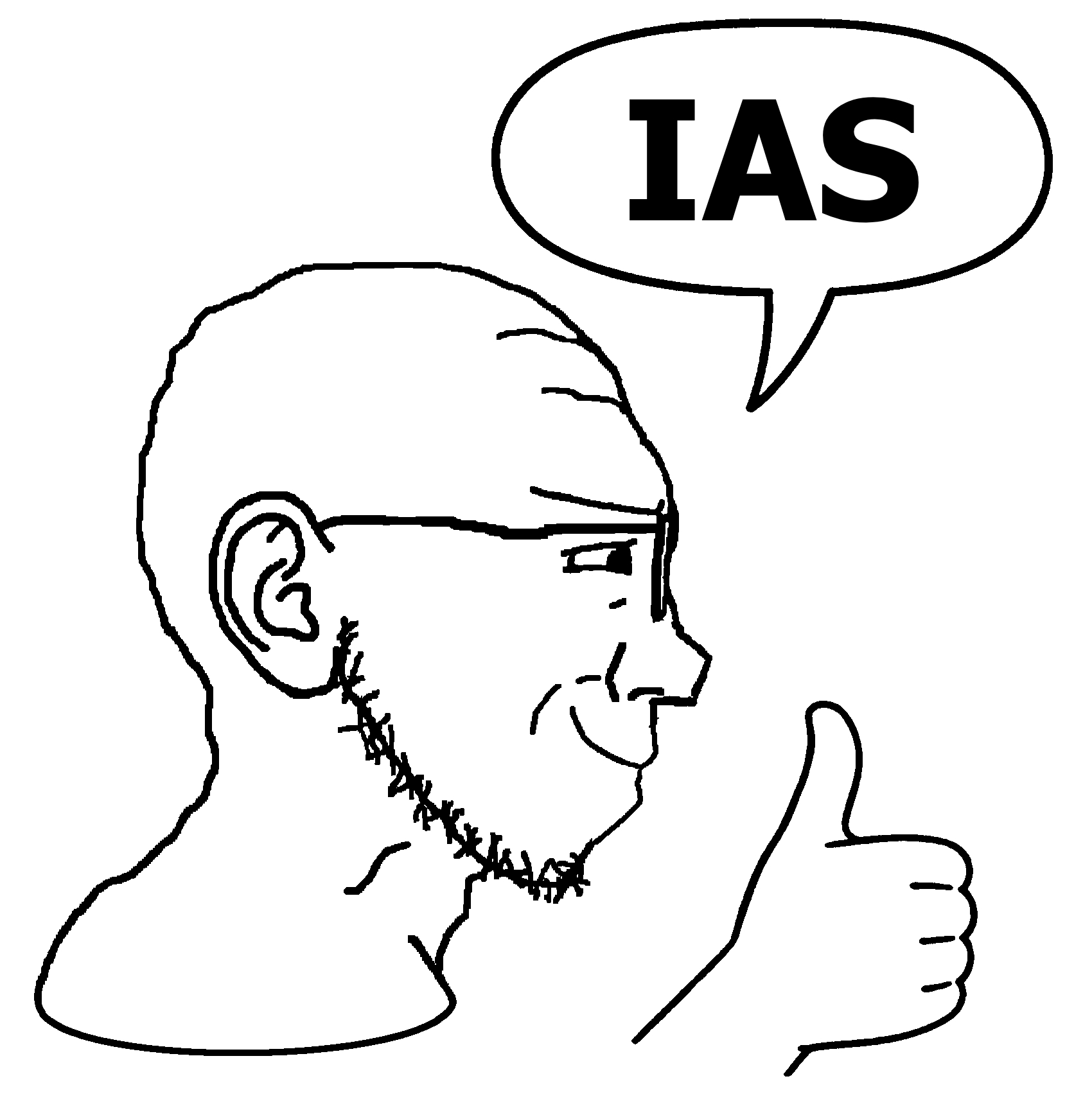 yes chad, soyak, soyak (smug), soyak side, soyak side2, sidejaks, 1soyjak, bald, black eyes, chin