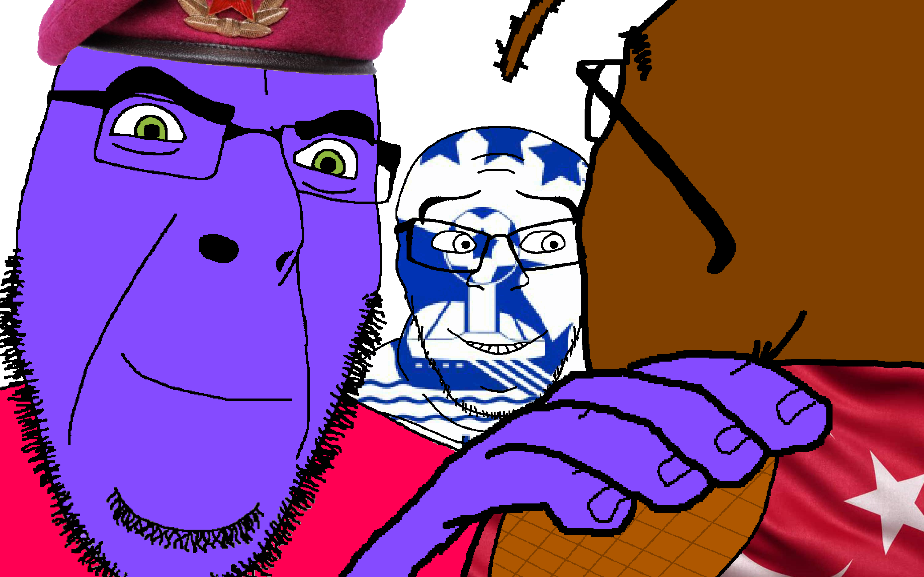 bernd, cobson, feraljak, bernd back, feraljak front, wholesome feraljak, 3soyjaks, animal, antenna, antennae