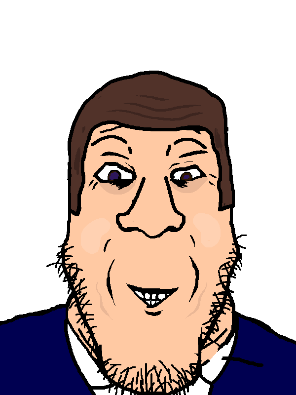 markiplier soyjak, neutralplier, 1soyjak, al gore, blue eyes, brown hair, front view, hair, half open mouth, looking at you