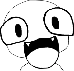 smuglet, tismjak, :3, 1soyjak, anime, bald, black eyes, cute, eyebrows, eyes