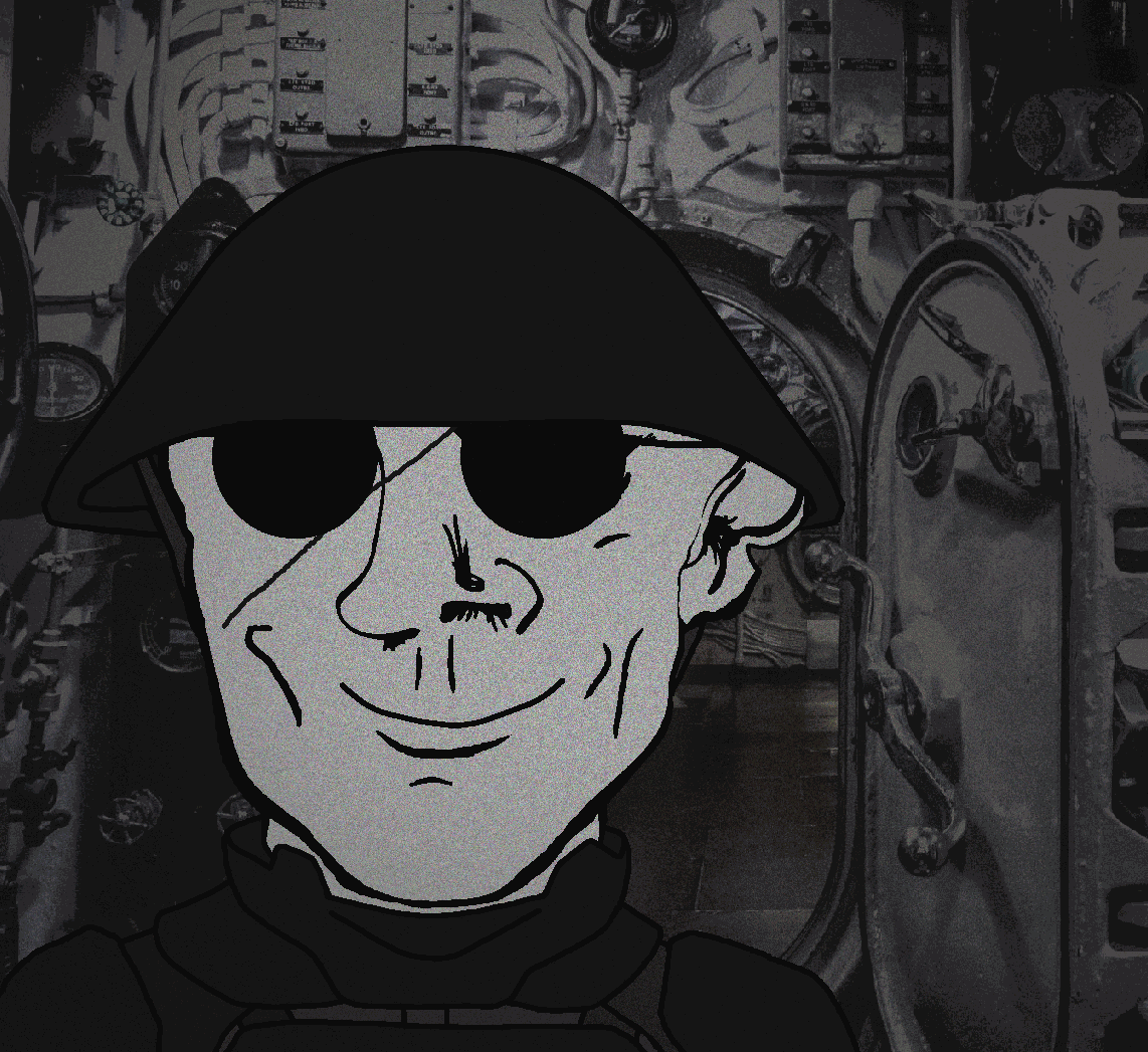 danny yn, mineral inspecteur, /nazbol/, 1984, animated, body armor, clothes, coverall, eyebrows, glasses