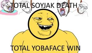 bernd, cobson, feraljak, gapejak, troonjak, bald, black eyes, buff, closed eyes, closed mouth