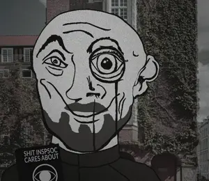 town giptonas uncolored_skin overall coverall chin_scar scar stubble beard smirk smile happy eyebrows monocle bald shit_inspsoc_cares_about book holding_nothing 4.gif
