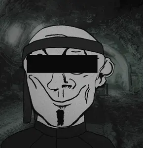 mine uncolored_skin overall coverall epic goatee smirk smile happy eyebrows censored censor_bar bandana headband cool holding_nothing 18.gif