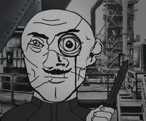 industrial uncolored_skin overall coverall grey_shirt heavily_scarred scar mustache butt_chin apathetic neutral eyebrows monocle bald cool knife 1.gif