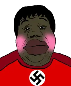 235983 - soybooru.com - 1soyjak alicia all_soyteens_look_like_this award big_lips big_lips_nigger black_eyes black_skin blonde_hair blush closed_mouth fat front_view hair hunky_twink_sex_machine hunky_twink_sex_machine lips lo.png