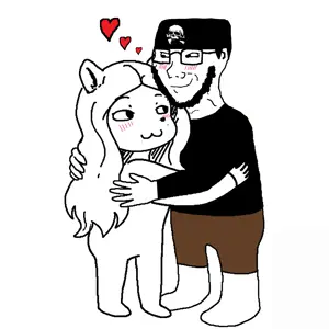 235823 - soybooru.com - 1soyjak animal_ears brown_hair brown_pants closed_mouth dan full_body furry glasses glegle hair happy hug looking_at_you natejak open_eyes side_view smile smug soyak stubble uncolored_sk (6).png