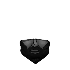 melly, gigachad, soybooru hat, bandana, beard, gray skin, lips, nose, transparent background
