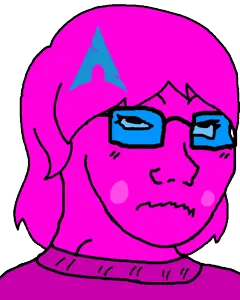 femquote, soyak, female soyak, femjak, questionable female soyak edits, animated, blush, cleavage, closed mouth, female