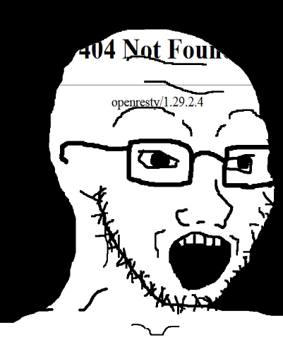 soyak, wiki 404 errors, 1soyjak, 404, bald, beard, black eyes, front view, glasses, looking to the right