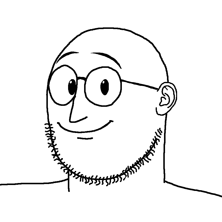weirdpenis, 1soyjak, bald, closed mouth, ear, eyebrow, eyebrows, fat, glasses, happy