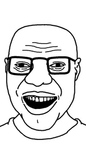 unknown, bald, big lips, ears, forehead lines, lips, nigger, no glasses, open mouth, portrait