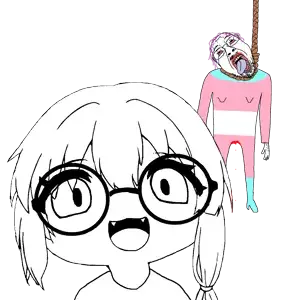 bernd, smuglet, troonjak, 2soyjaks, ack, black eyes, glasses, hair, hanging, long hair