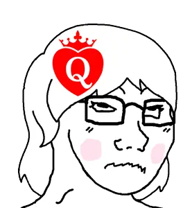 soyak, female soyak, femjak, questionable female soyak edits, 1soyjak, animated, black eyes, blush, built for bwc, bwc