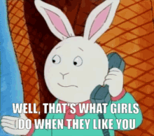 buster baxter, animated, black eyes, drawn background, english text, half body, holding object, holding phone, incel, incelcore