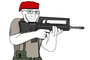 268439 - soybooru.com - accessory assault_rifle british gun half_body holding_gun holding_object holding_rifle famas rifle soyjak_accessory t-shirt template three-quarter_view transparent_background uncolored_skin we.png
