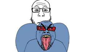 bernd, markiplier soyjak, chinkplier, neutralplier, 2soyjaks, aids, angry, big butt, butt, glasses