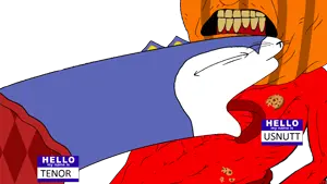 blue hair, blue skin, buff, cookie, open mouth, red skin, sensual, skinny, soycraft, video game