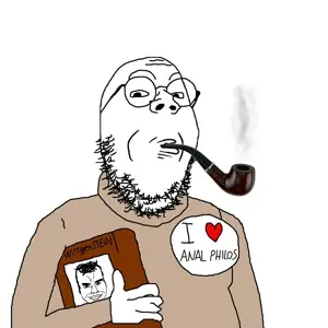 chudjak, gapejak, bookworm, 2soyjaks, arm, badge, book, closed mouth, clothes, glasses