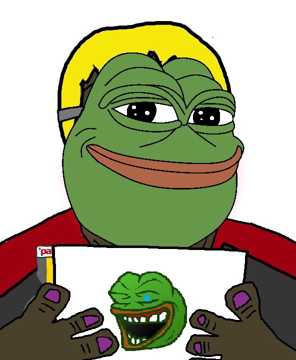 pepe, alicia, hunky twink sex machine, hunky twink sex machine, hunk reacts, amphibian, animal, brown skin, closed mouth, fat