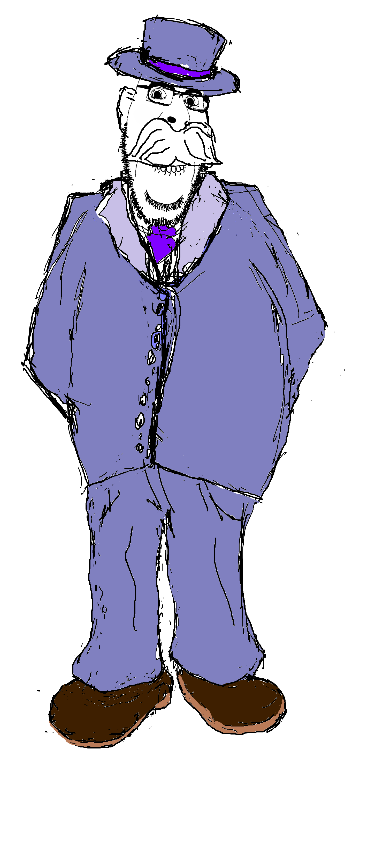 cobson, hornyson, beelzebub, biting lip, closed mouth, clothes, creepypasta, ear, full body, glasses