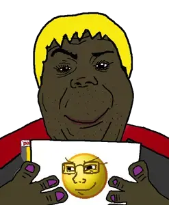 alicia, soyak, hunky twink sex machine, soyak (smug), hunky twink sex machine, hunk reacts, 2soyjaks, blonde hair, brown skin, closed mouth