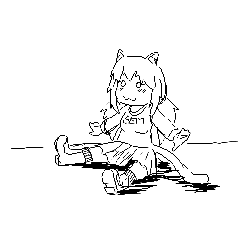 sleep chvd, tama, :3, 1nas, animal, cat, cat ears, closed mouth, clothes, ear