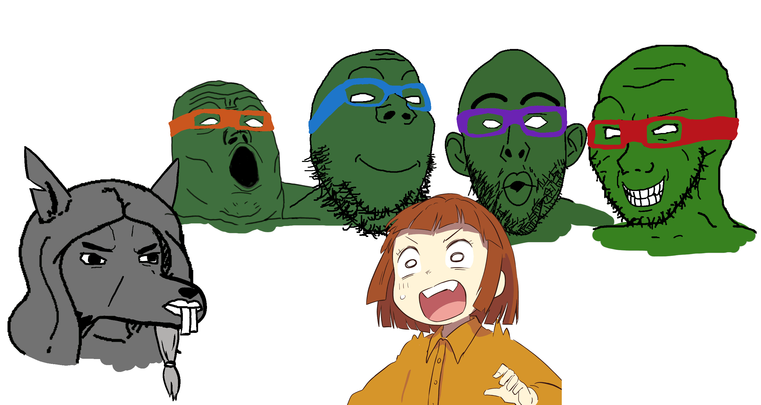 glegle, youmu konpaku, chudjak, gapejak, nojak, soyak, tony soprano soyjak, youmujak, shrimpish, 5soyjaks
