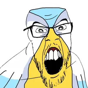 feraljak, angry, animal, beak, bird, glasses, hoenn, monster, open mouth, soyjak