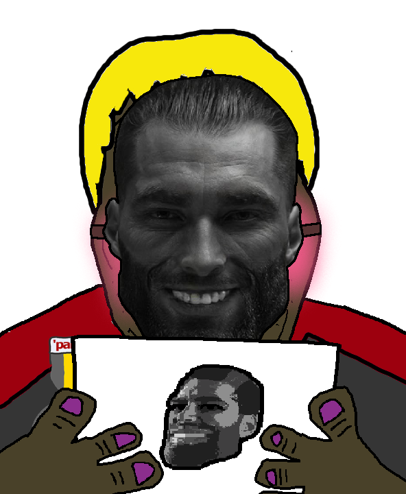 gigachad, alicia, hunky twink sex machine, hunky twink sex machine, hunk reacts, 2soyjaks, beard, blonde hair, brown skin, emoji