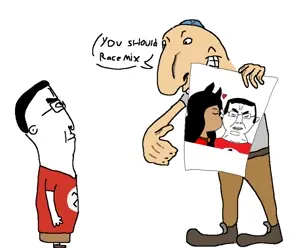 65148 - soybooru.com - 2soyjaks black black_skin chud chudjak drink heart jewish_nose judaism nose queen_of_hearts racemixing religion soy soylent soyniqua soytan swastika.jpg