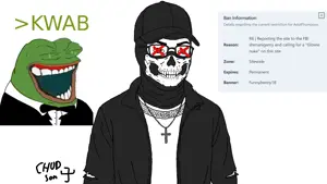 257199 - soybooru.com - 1soyjak adolftrumpson adolftrumpson art baseball_cap black_eyes black_jacket bone bones broken_glass cap chud chudjak clothes cross drawfag drawing front_view glasses gray greek_mytholog (1).png