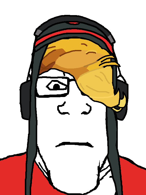 markiplier soyjak, neutralplier, beanie, blonde hair, closed mouth, clothes, glasses, hair, hat, headphones